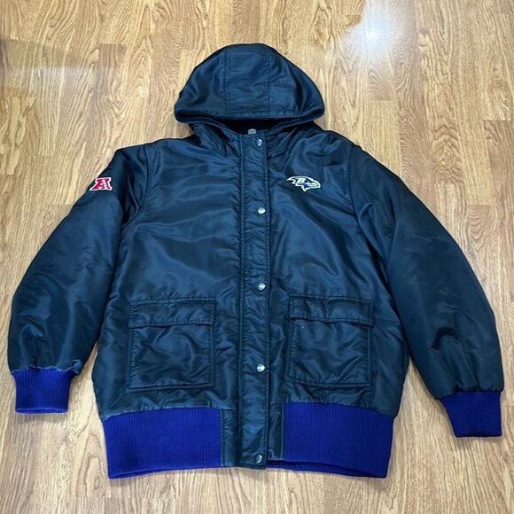 Baltimore Ravens NFL‎ Pro Line Black Satin Jacket - Picture 5 of 12